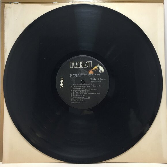Ronnie Milsap It Was Almost Like A Song Vinyl LP Record VTG 77 RCA Country GenX - Picture 6 of 7